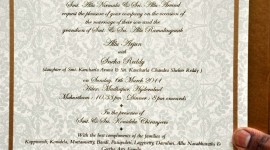 Allu Arjun-Sneha Reddy Wedding Invitation Card