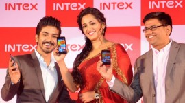 Anushka Launches INTEX Aqua Smartphone