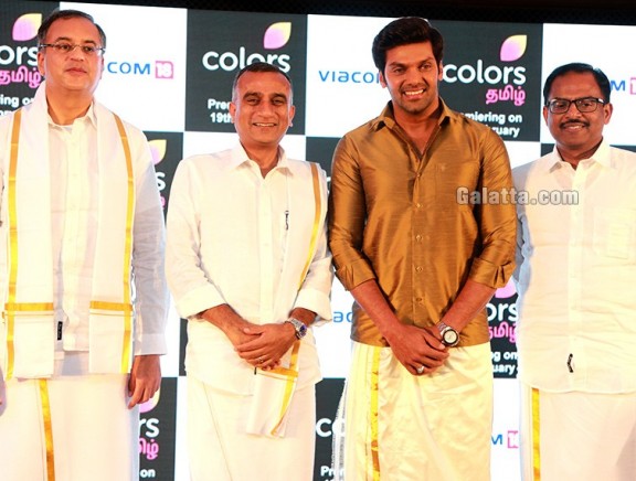 Arya at Colors Tamil Launch