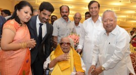 Celebrities at Nalli Kuppuswami Grand Daughter Wedding Reception