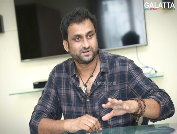 Director Mahi during an interview for Aanando Brahma