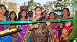 Jayasudha Launches La Celeb Vastra Mandir Showroom