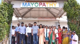 Karthi Meets Children at Mayopathy Institute