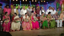 Pooja Gandhi Honors Veterans Actress, Actors and Directors at Abhinetri Musical Night