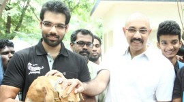 Sathyaraj & Sibiraj at Blue Cross Stray Dog Adoption Drive