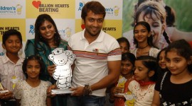 Suriya at Apollo Childrens Hospital for Billion Hearts Beating Campaign