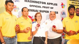 Washington Apples as Official Fruit of CSK - Press Meet