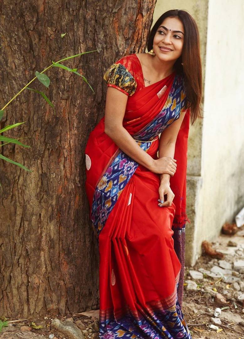 The blouse from matched the Pochampattu saree well - Fashion Models