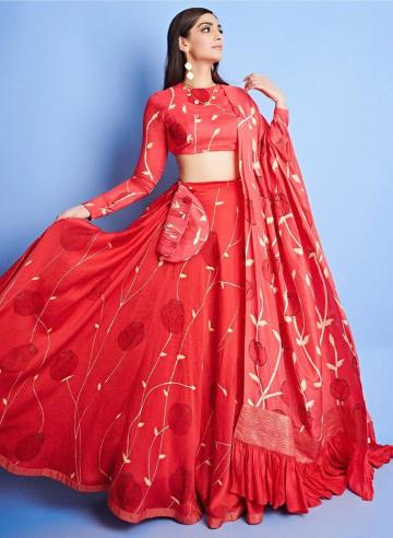 Sonam Kapoor Ahuja, who is still busy promoting The Zoya Factor, was seen in a scarlet lehenga that exudes fine taste - Fashion Models
