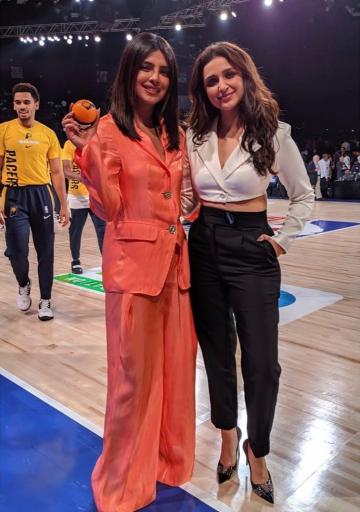Parineeti Chopra was spotted at the NBA games in this monochrome ensemble from the House Of CB - Fashion Models