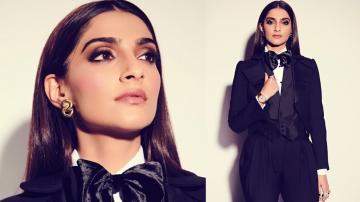 Sonam Kapoor suits up like a boss