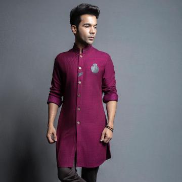 Rajkummar Rao was recently the guest at a TV show and wore this regal kurtha from designers Shantanu and Nikhil - Fashion Models