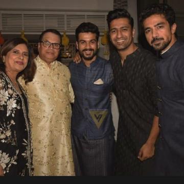 Vicky Kaushal attended the Diwali Bash thrown by producer Ramesh Taurani wearing this simple yet beautiful kurta by designer Anita Dongre - Fashion Models