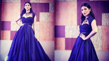 Shruthi Haasan's sweetheart neckline gown is our favourite this month!
