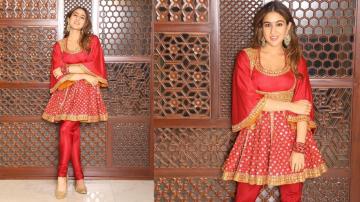 Sara Ali Khan's red Anarkali is loyal to Mughal fashion
