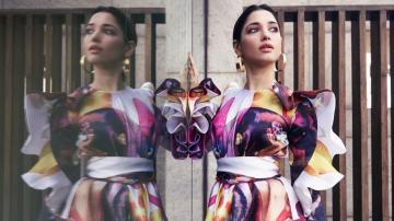 Tamannaah Bhatia's abstract print dress is picture perfect