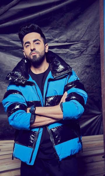 Hair gelled all the way up is a great way to turn up to a dramatic show, Ayushmann! - Fashion Models