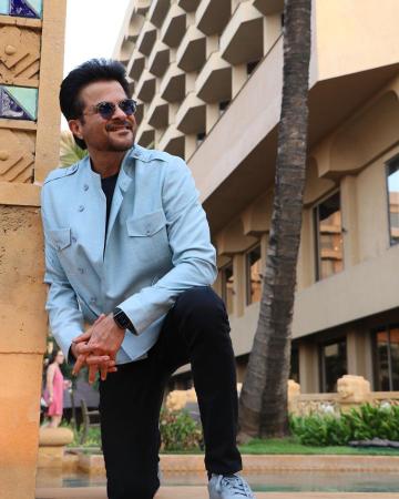 We love how Anil Kapoor carries the Chinese collared jacket well - Fashion Models