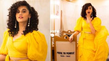 We can't stop smiling at Taapsee Pannu's bright yellow ensemble
