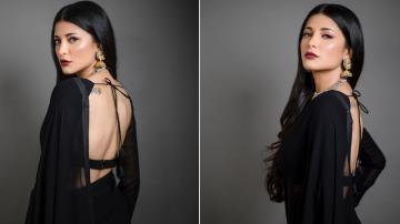 There's nothing more serene than Shruthi Haasan in black