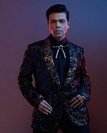 Karan Johar was recently drawing impressed glances, wearing this dapper this black-gold suit from Dolce & Gabbana - Fashion Models
