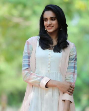 PV Sindhu was seen at the launch of Vera health care, a health camp for sportspersons, in this aesthetic ensemble from Label Nimbus - Fashion Models
