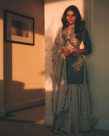 The sharara set with gota and mirrorwork from Maisara is a subtle charmer - Fashion Models
