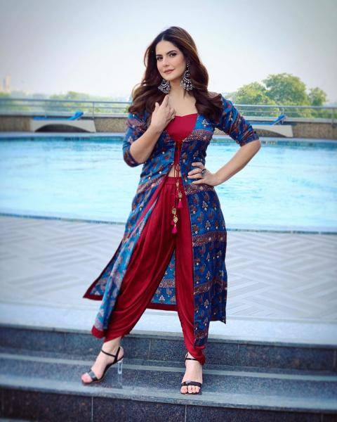 The maroon crop top and patiala pants look comfortable while the blue top is a piece we covet for both the colour and print - Fashion Models