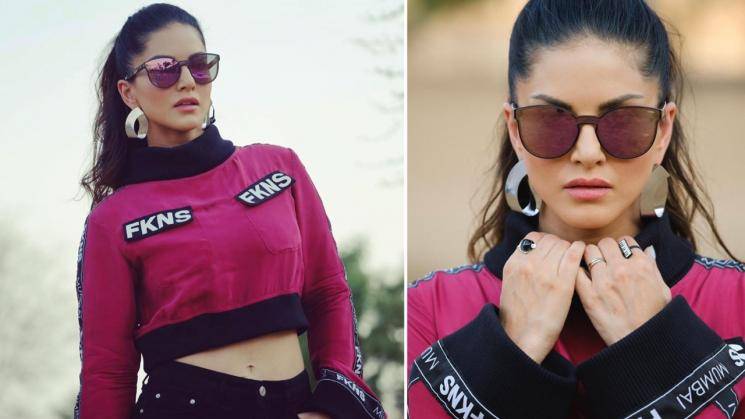 Sunny Leone looking sporty in athleisure outfit