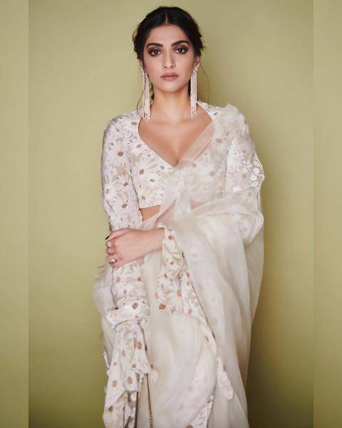 Sonam Kapoor Ahuja is doing a lot of sarees that we love and this one from the Masaba Gupta X Rhea Kapoor collection is no exception - Fashion Models