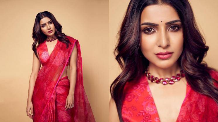 Samantha Akkineni's simple red saree is a good number 