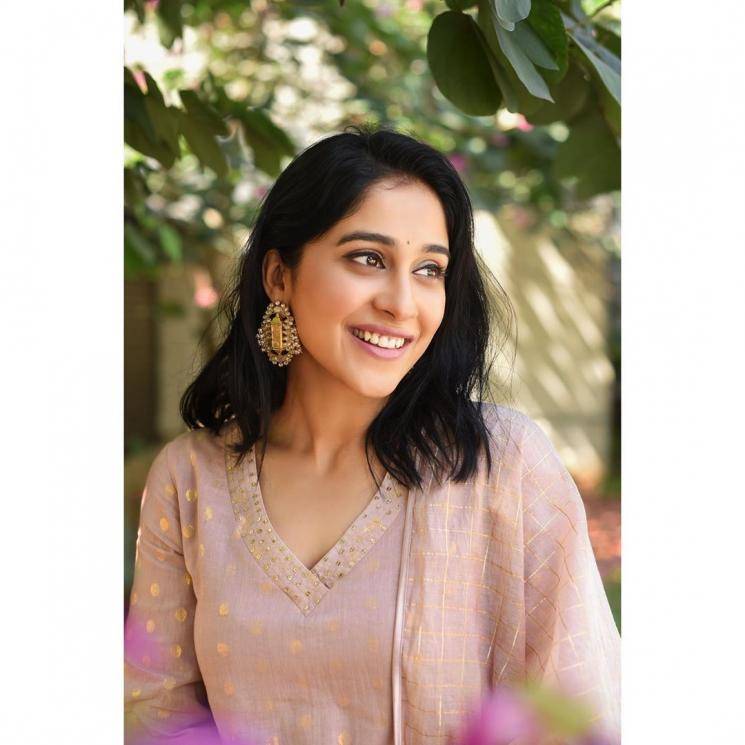 Regina Cassandra was recently seen in this sober pastel outfit from Devnaagri  - Fashion Models