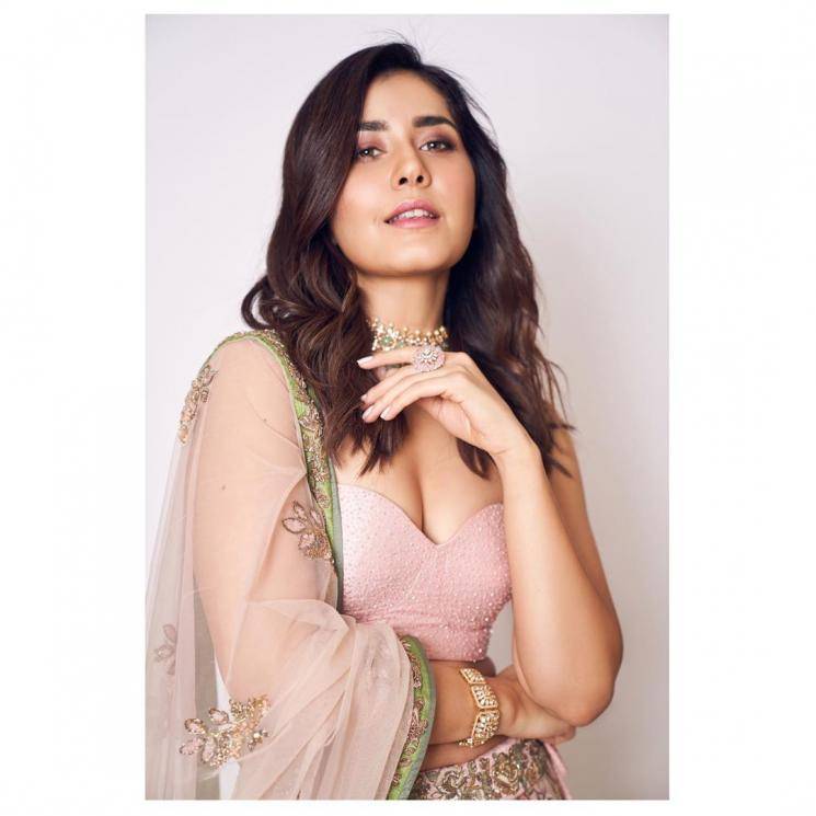  Raashi Khanna attended the Cure Foundation’s cancer crusader’s invitation cup wearing this exquisite pastel lehenga from Shyamal Bhumika - Fashion Models