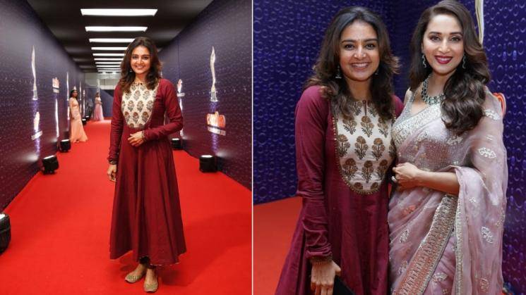 Manju Warrier is a vision in this red Anarkali