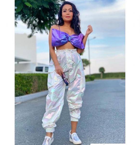 Neha Kakkar, who is pretty hyped up about Goa Beach, was seen in this sparkly ensemble that we're loving  - Fashion Models