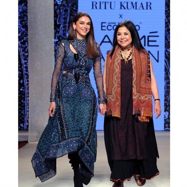Aditi Rao Hydari was the show stopper for desinger Ritu Kumar at the Lakme Fashion Week and she was stunning as always - Fashion Models