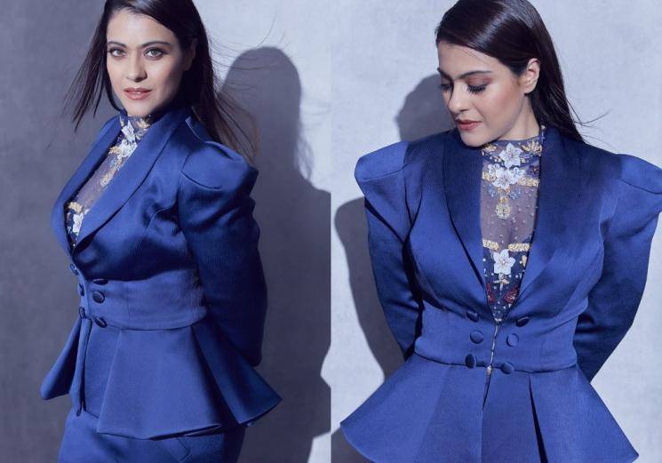 Take a look at Kajol's blue suit look