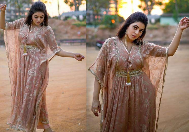 We aren't sure this was a good outfit for Shamna Kasim 