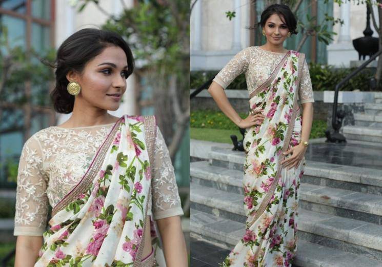 We miss the grace saree used to give Andrea Jeremiah 