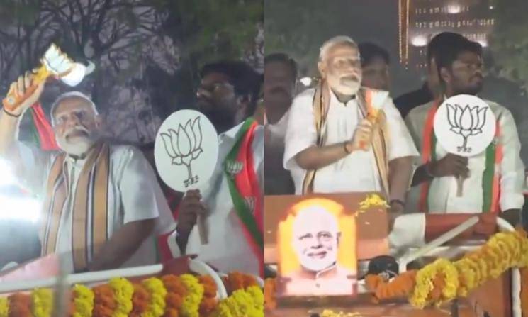 Lok Sabha Elections 2024: PM Narendra Modi leads roadshow with Tamil Nadu BJP's President K. Annamalai in Chennai's shopping hub T. Nagar - Daily news