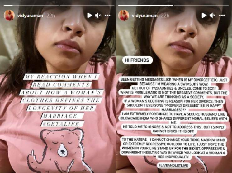 actress vidyullekha raman slipper shot reply to the haters in instagram