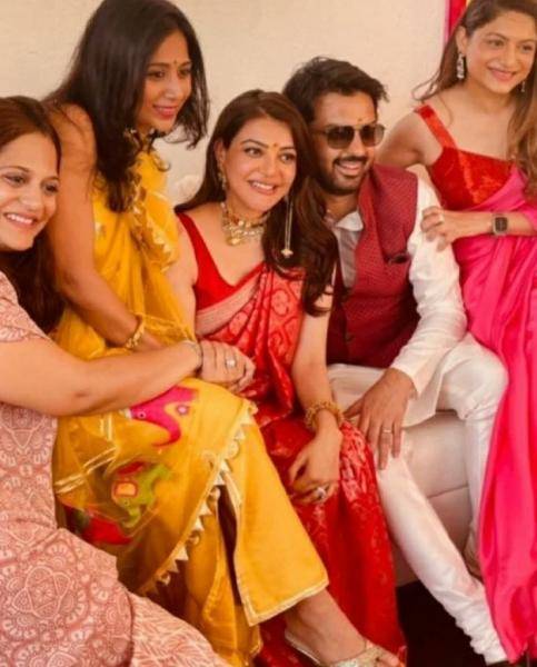 actress kajal aggarwal shares photos from her baby shower function