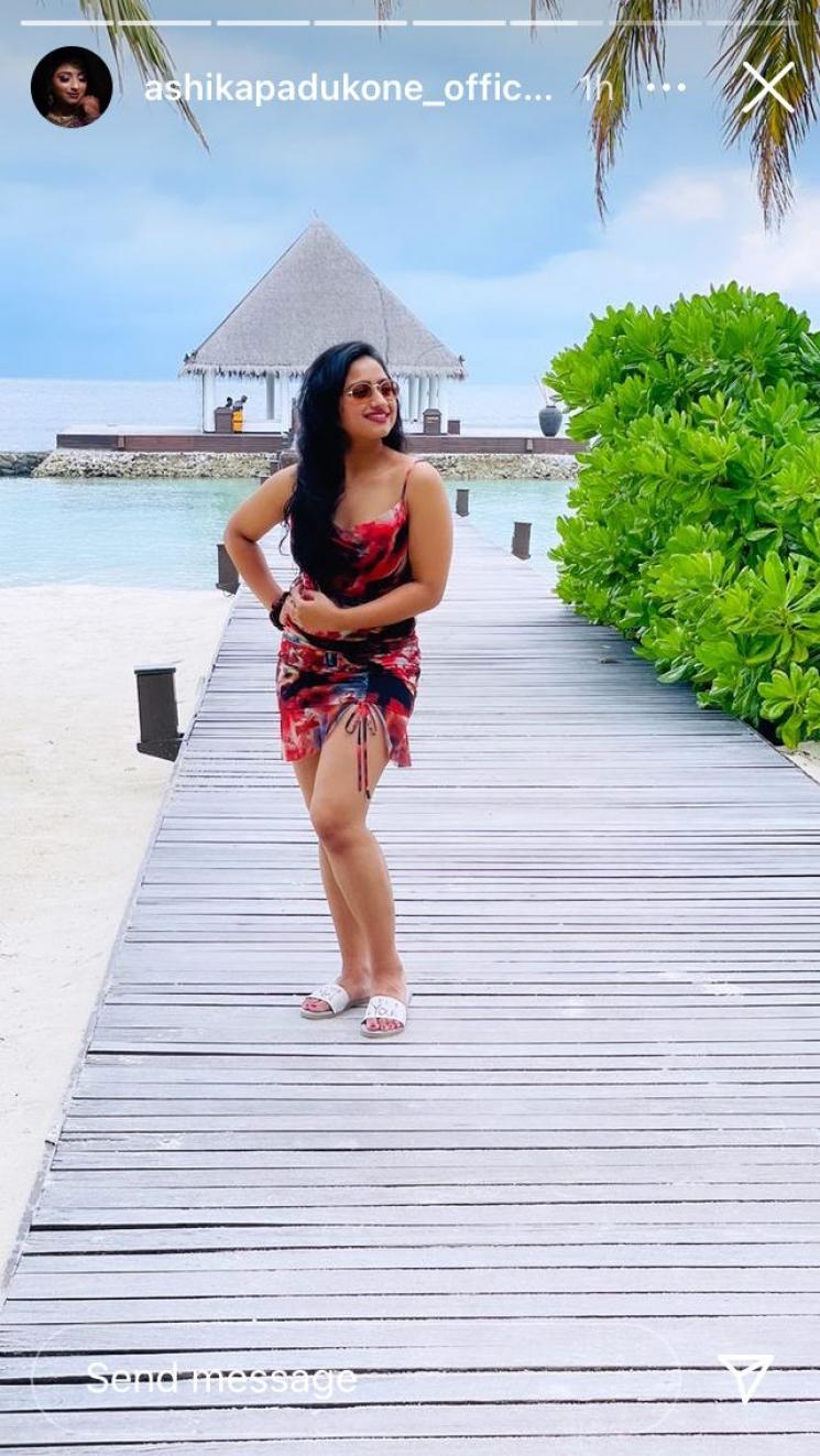 serial actress ashika padukone trending bikini photo from maldives