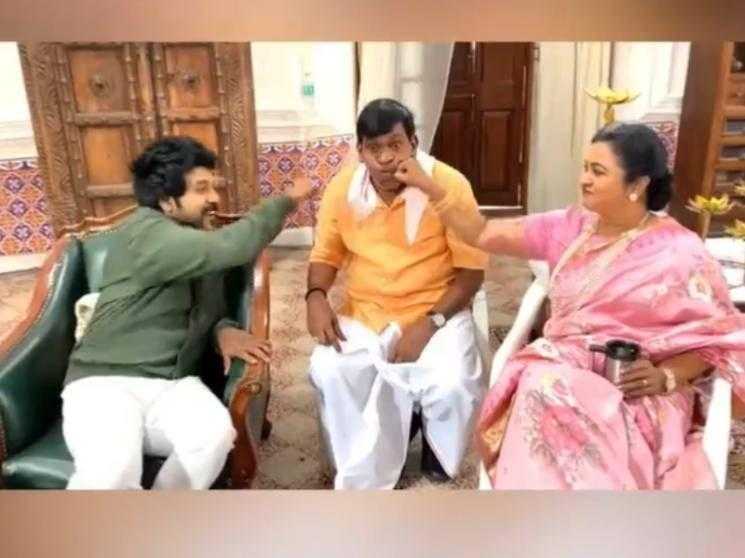 Vadivelu new funny video from the sets of chandramukhi 2 raghava lawrence |  Galatta