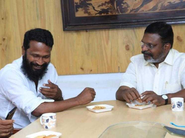 director vetrimaaran meeting vck party leader thol thirumavalavan - Movie Cinema News
