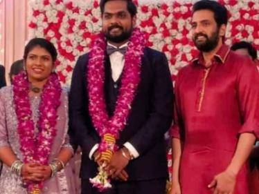 actor santhanam dikkilona movie director karthik yogi gets married