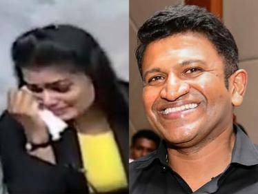 SAD: Newsreader cries uncontrollably on live TV after Puneeth Rajkumar's death - VIRAL VIDEO! - Tamil Cinema News