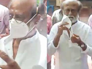 Superstar Rajinikanth pays his final respect to Meena's husband - emotional scenes at the funeral! - Tamil Cinema News