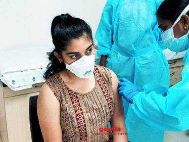This young Tamil heroine gets vaccinated for Covid - 19 - latest viral picture here!