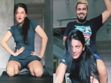 actress shruti haasan latest workout video with boyfriend goes viral